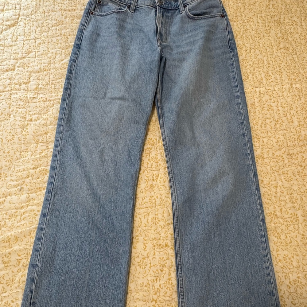 Abercrombie & Fitch Blue Straight Leg Jeans